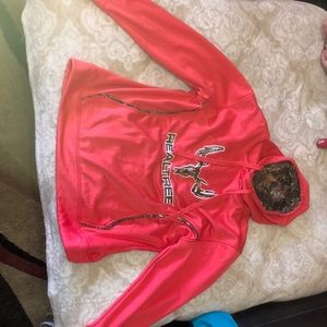 Neon Pink Large Realtree hoodie